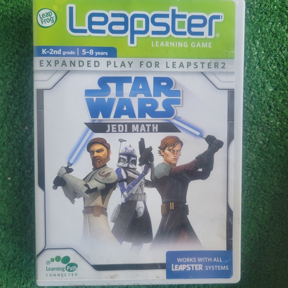 Leap Frog Leapster: STAR WARS JEDI MATH Learning Game. Ages 5-8. TESTED to Work.
